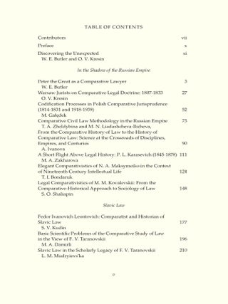 Discovering the Unexpected: Comparative Legal Studies in Eastern...
