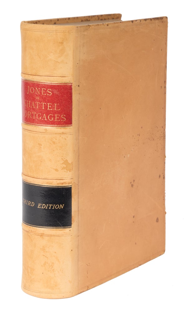 Item #71914 A Treatise on the Law of Mortgages of Personal Property, 3rd ed, 1883. Leonard A. Jones.