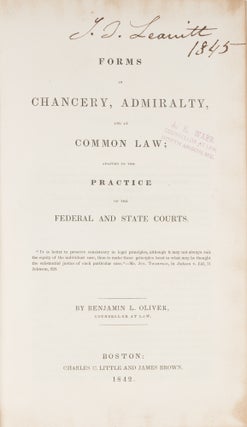 Forms in Chancery, Admiralty, and at Common Law...