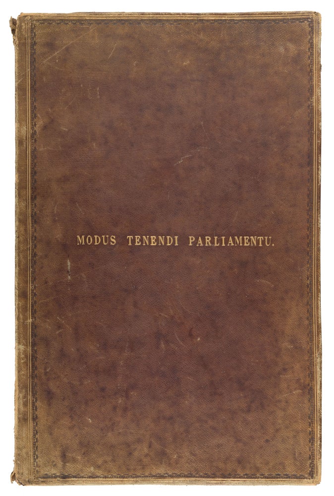 Item #71980 Modus Tenendi Parliamentu[m], In Two Bookes, Composed by Henry Elsing. Manuscript, Henry Elsynge, The Elder.