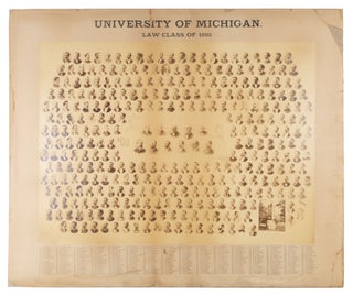 Item #72011 University of Michigan, Law Class of 1893, 22" x 26-1/4, " Photograph. Law Schools,...