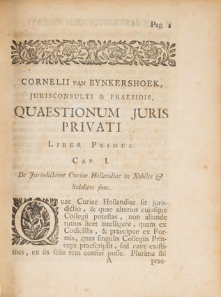 Quaestionum Juris Privati Libri Quatuor: Quarum Plerisque Insertae...