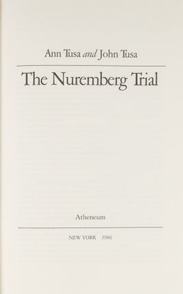 The Nuremberg Trial.