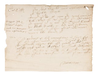 Item #72437 Tudor-Era Recognizance To Return To Court, Essex, 1 April 1564. Manuscript, Great...