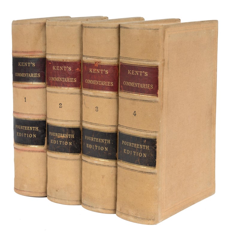 Item #72455 Commentaries on American Law, 14th Ed. 4 Vols. Boston, 1896. James Kent, John M. Gould, Oliver Holmes.