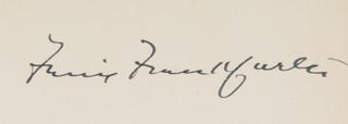 The Public and Its Government. Signed by Frankfurter.