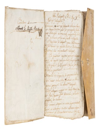 Legal Formulary. Italy, c 1797. Text in Latin and Italian.