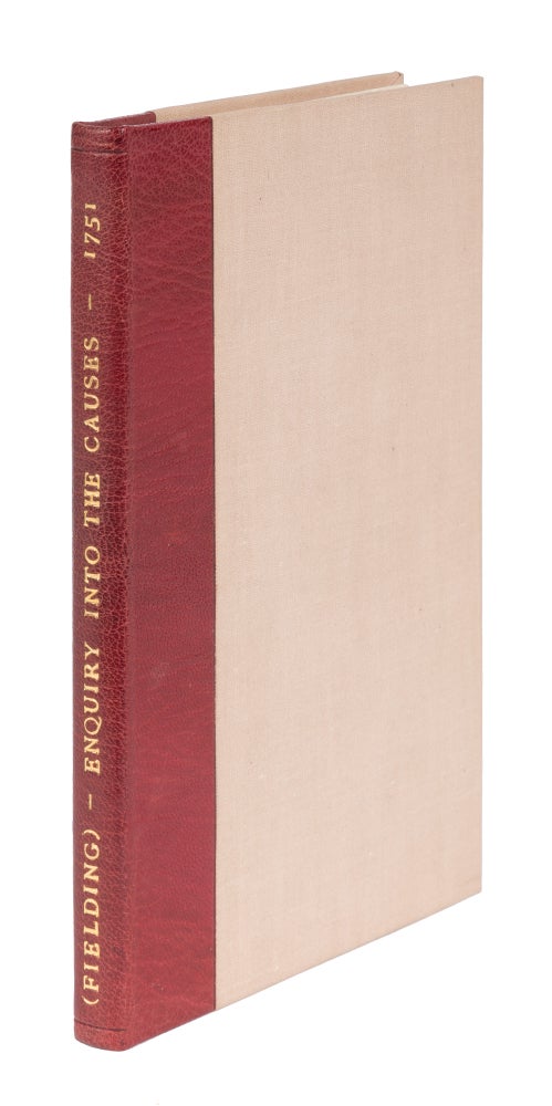 Item #72529 An Enquiry Into The Causes Of The Late Increase Of Robbers, &c. Henry Fielding.