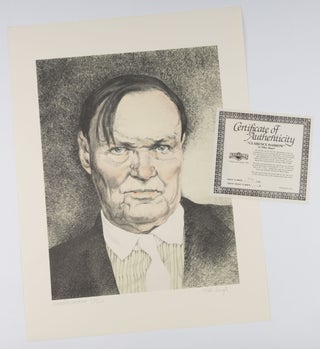 Item #72578 Clarence Darrow. Color lithographic print, signed and numbered. Mike Hagel