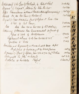 Catalogue of Books Belonging to RA Cathcart Esq, WS, Edinburgh c 1852.