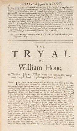 The Tryals of Thomas Walcot, William Hone, William Lord Russell,...