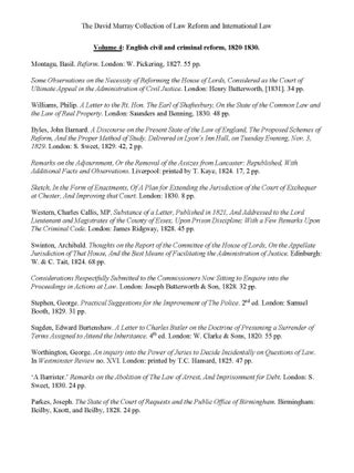 David Murray Collection of 155 titles: Law Reform & International Law
