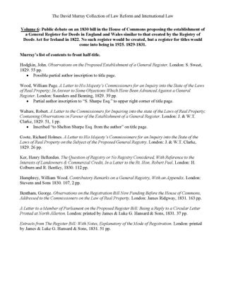 David Murray Collection of 155 titles: Law Reform & International Law