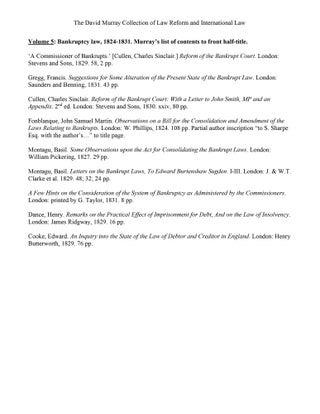 David Murray Collection of 155 titles: Law Reform & International Law