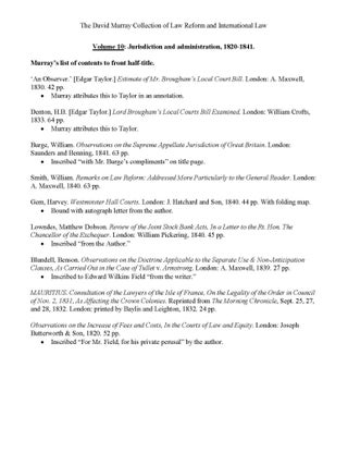 David Murray Collection of 155 titles: Law Reform & International Law