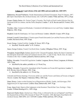 David Murray Collection of 155 titles: Law Reform & International Law