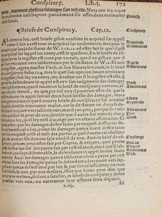 Les Plees del Coron, Divisees in Plusors Titles, London, 1583.