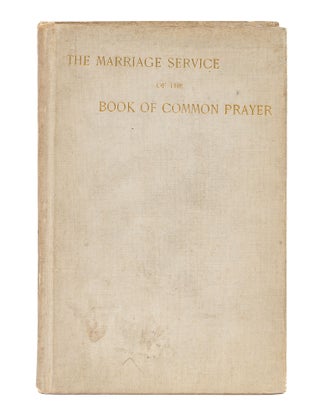 Item #72735 Annotated Copy of a Marriage Service with Signature of Learned Hand. Learned Hand