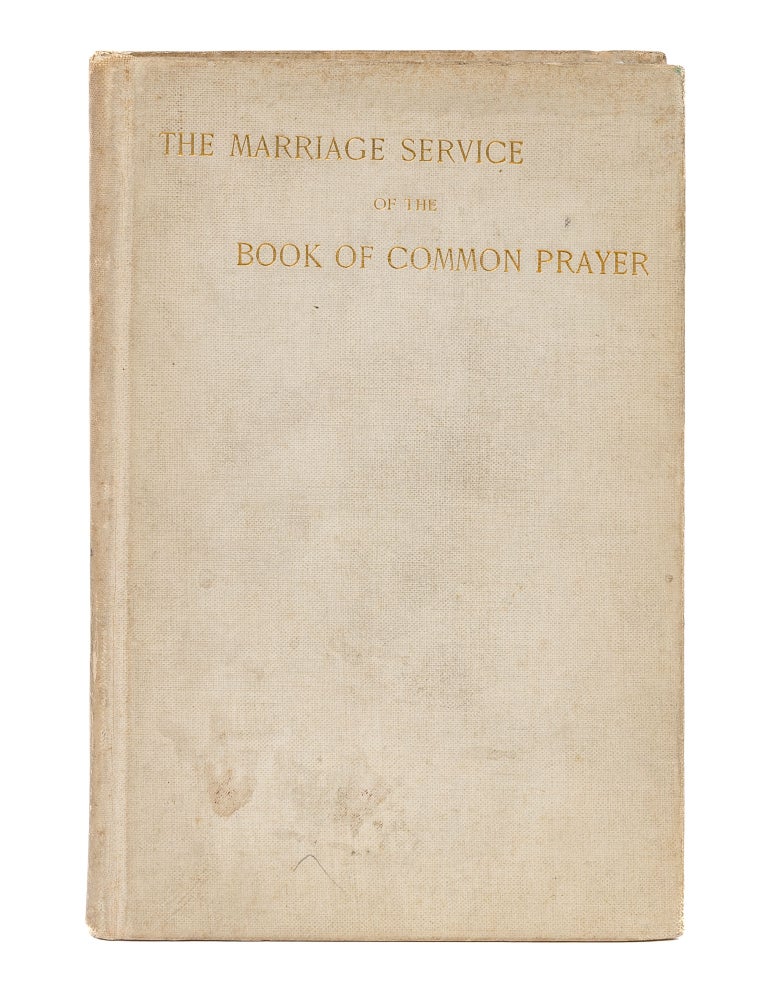 Item #72735 Annotated Copy of a Marriage Service with Signature of Learned Hand. Learned Hand.