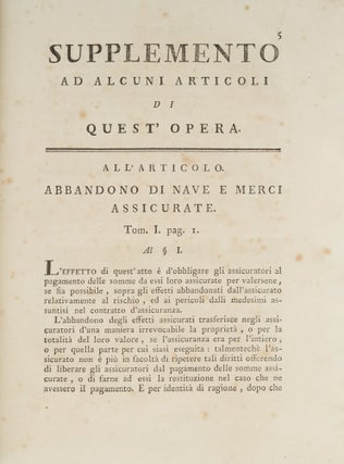 Dizionario Universale Ragionato Della Giurisprudenza Mercantile 4 Vols