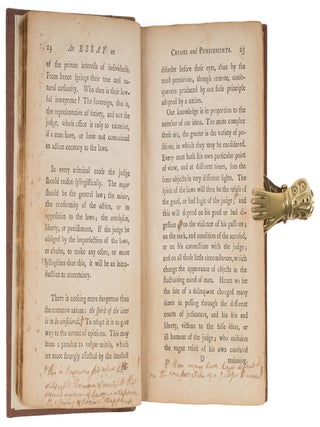 An Essay on Crimes and Punishments.