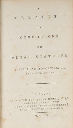 A Treatise on Convictions on Penal Statutes.