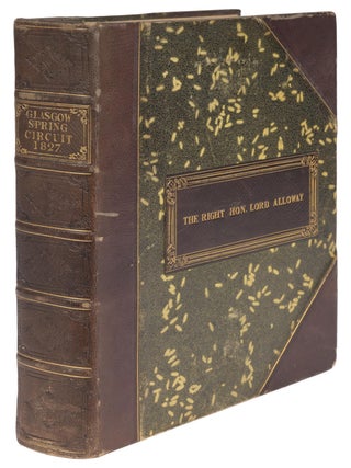 Item #72870 List of Cases for Trial at the Glasgow Spring Circuit, May, 1827. David Cathcart,...