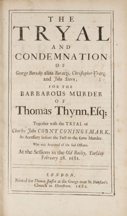 The Tryal and Condemnation of George Borosky [with] The Last...