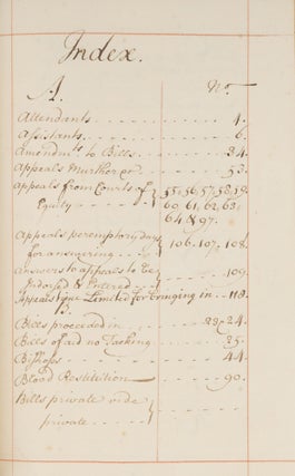 Manuscript. Standing Orders for the House of Lords, 1660-1726.