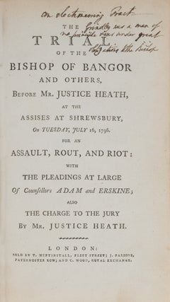 The Trial of the Bishop of Bangor and Others Before Mr Justice Heath..
