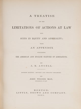 A Treatise on the Limitations of Actions at Law and Suits in Equity...