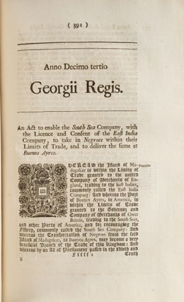 Anno Regni Georgii Regis, Decimo Tertio, 1728.