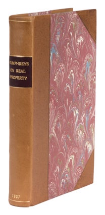 Item #73250 Observations on the Actual State of the English Laws of Real Property. James Humphreys