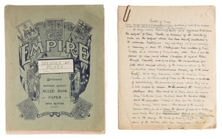 Item #73296 Two Pre-Publication Manuscript Copies of Treaties of Peace, c 1917. Manuscript...