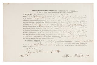 4 Judicial Appointment Certificates, Litchfield County, CT, 1829-1839.