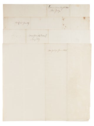 4 Judicial Appointment Certificates, Litchfield County, CT, 1829-1839.