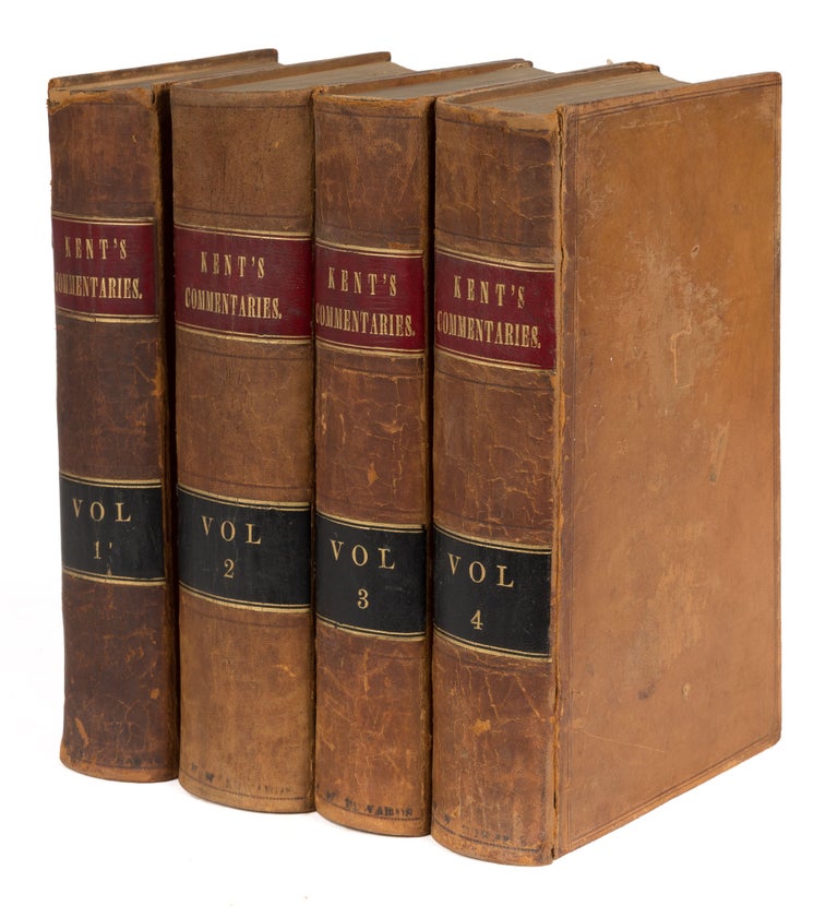 Item #73409 Commentaries on American Law. Seventh Edition, 1851. 4 Volumes. James Kent, William Kent, Dorman Eaton.
