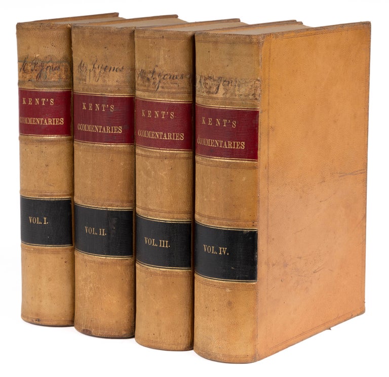 Item #73417 Commentaries on American Law. Eleventh Edition, 1867. 4 Volumes. James Kent, George Comstock.