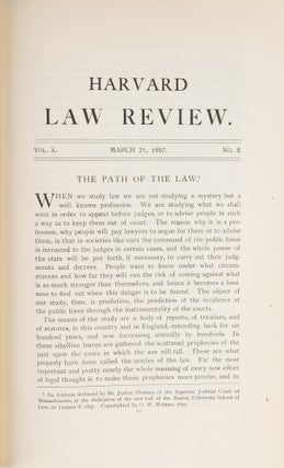 Harvard Law Review Vols 1 to 17 (1887-1904) in 17 books