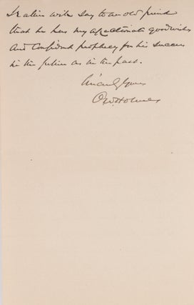Autograph Letter, Signed, To Marcus P Knowlton, January 22, 1903.