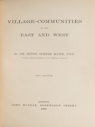 Village Communities in the East and West.