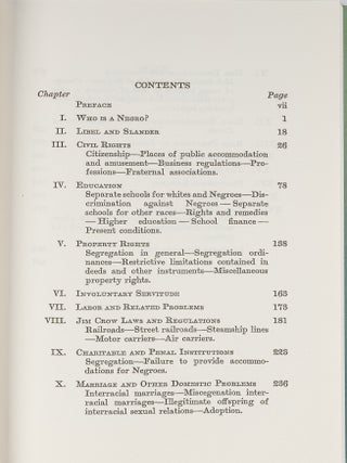 The Legal Status of the Negro