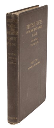 Item #73571 British Poets of the Nineteenth Century, Jessie Darrow's Copy. Curtis Hidden Page,...
