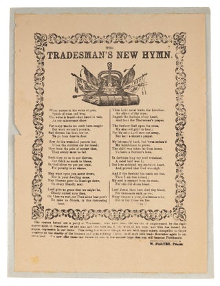 Item #73669 The Tradesman's New Hymn, London, c1810-1812. Broadside, Labor, Great Britain