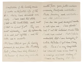 Autograph Letter, Signed, To Cephas Brainerd, London, Dec 28, 1905.