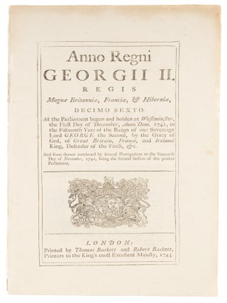 Item #73696 An Act for the Further Punishment of Persons who Shall Aid or Assist. Great Britain,...