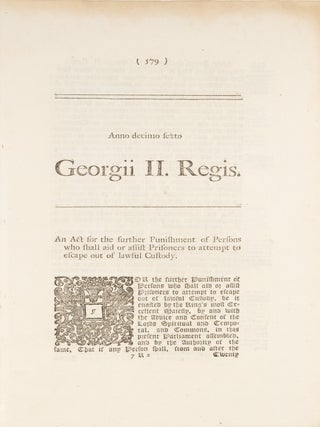 An Act for the Further Punishment of Persons who Shall Aid or Assist..