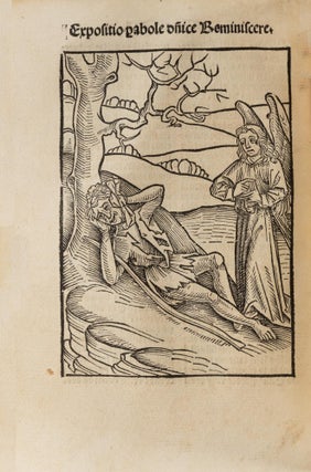 Quadragesimale de Filio Prodigo, 1497. With 18 full page woodcuts.