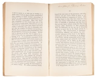 On the Present Unsettled Condition of the Law and its Administration.