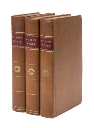 Item #73809 The Works of the Honourable James Wilson. 3 Vols. Philadelphia, 1804. James Wilson,...
